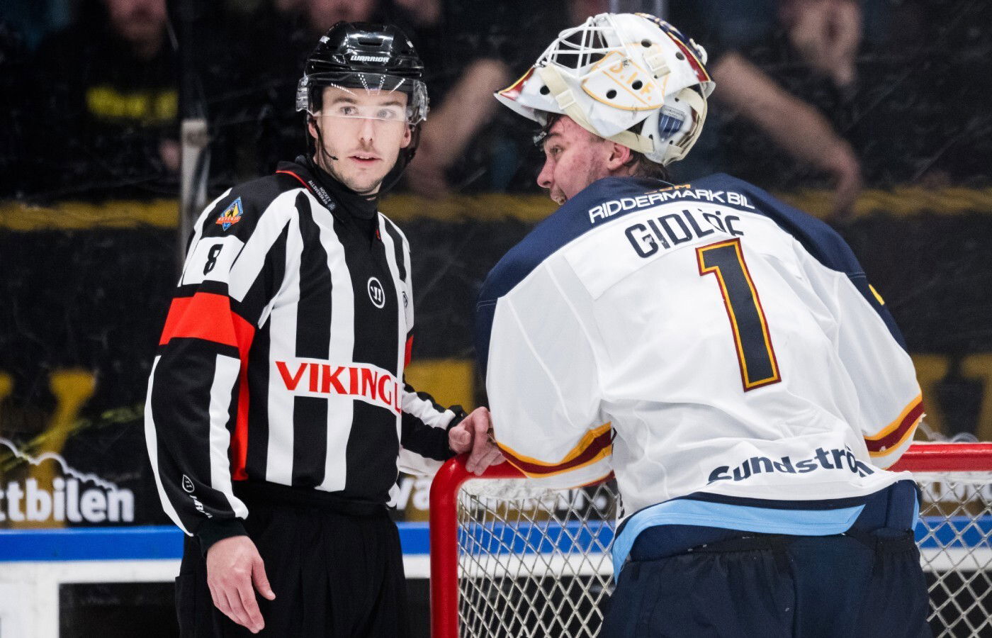 Marcus Gidlöf fick lämna matchen en kort stund.