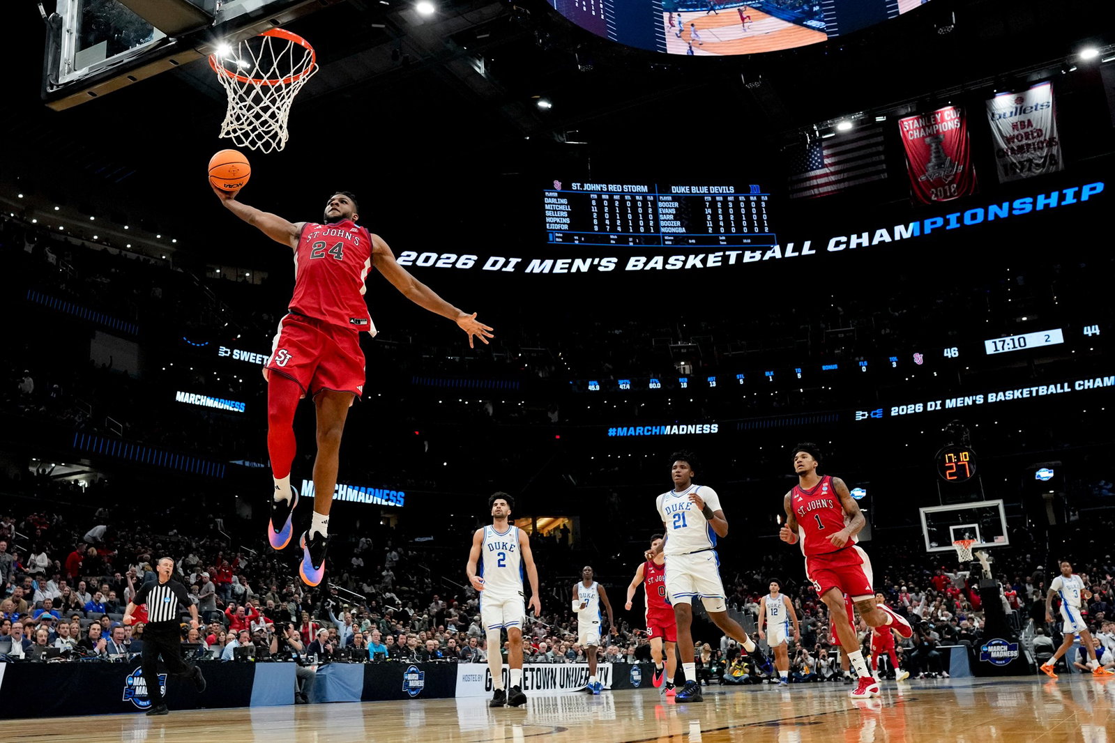 The Hawks selected St. John’s forward Zuby Ejiofor in the draft on Tuesday.
