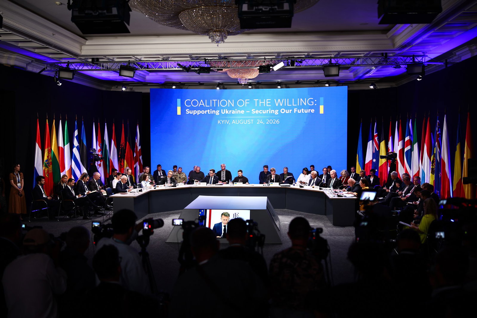 The "coalition of the willing” meeting in Kyiv.