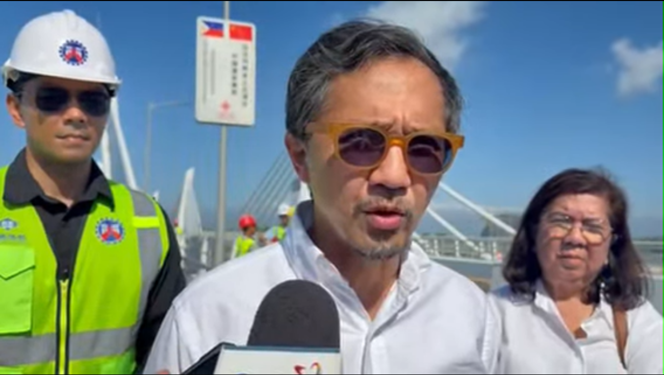 Vince Dizon on Bucana Bridge in Davao City