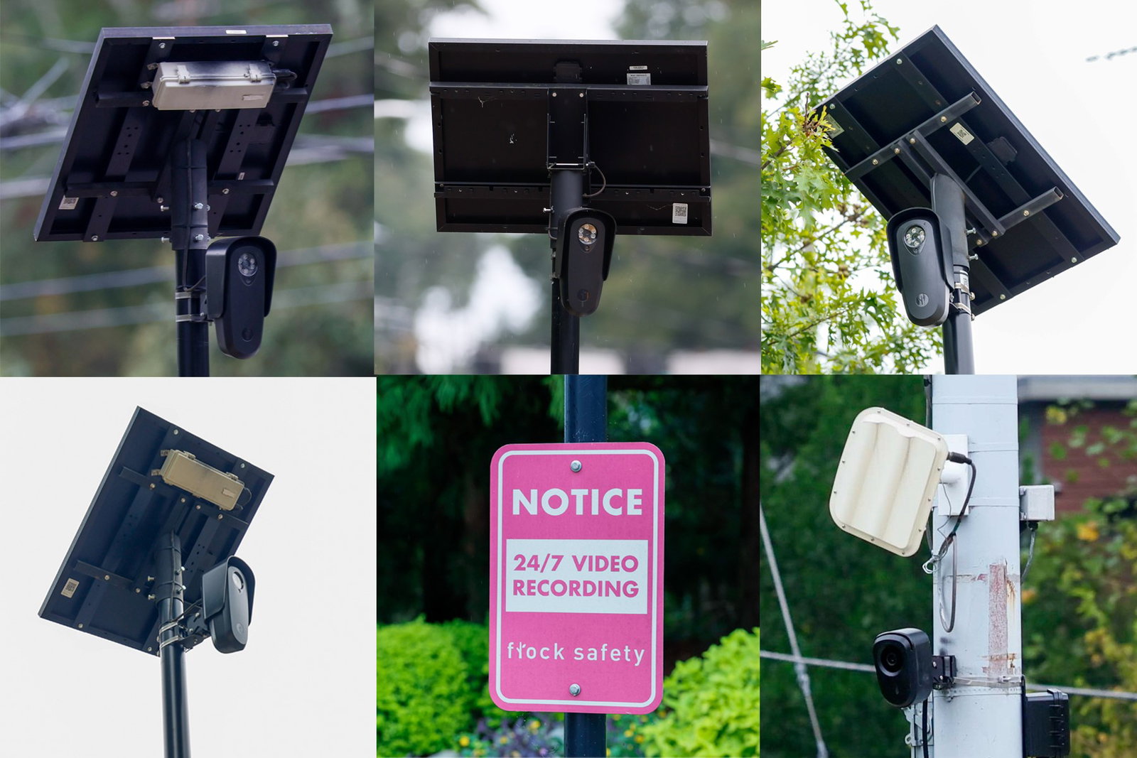 Multiple Flock cameras are positioned throughout the metro Atlanta area as seen on Sunday, October 4, 2026. While Georgia does not have an official tally of Flock Safety cameras, initiatives like Finding Flock estimate that the state has over 10,000 ALPR cameras.