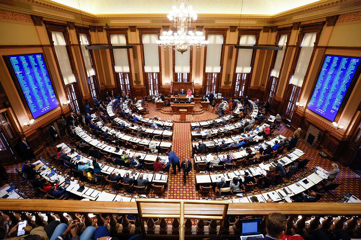 The House Chamber is seen from the gallery at the Georgia State Capitol in 2024.