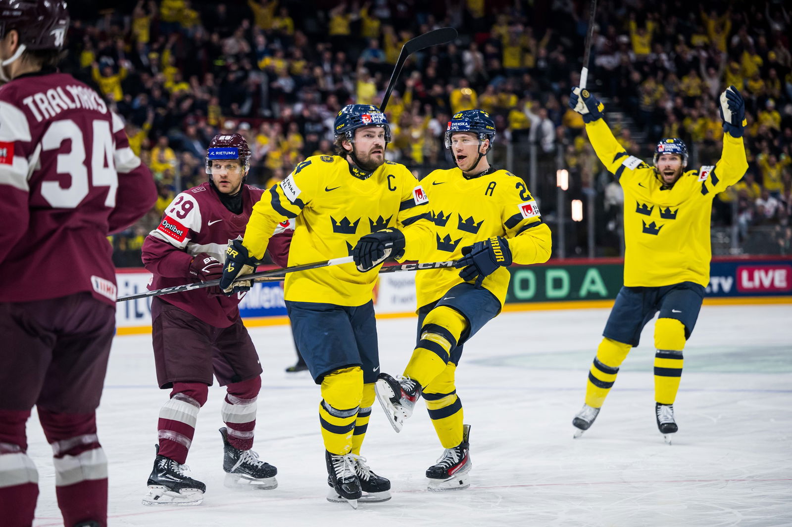 Rasmus Andersson strax innan "mördarblicken".