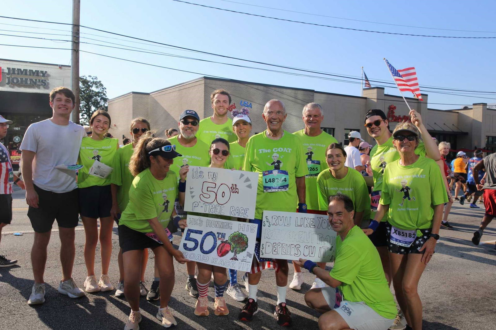 Supporters Cheer On John Howard During His 50th Ajc <a href=