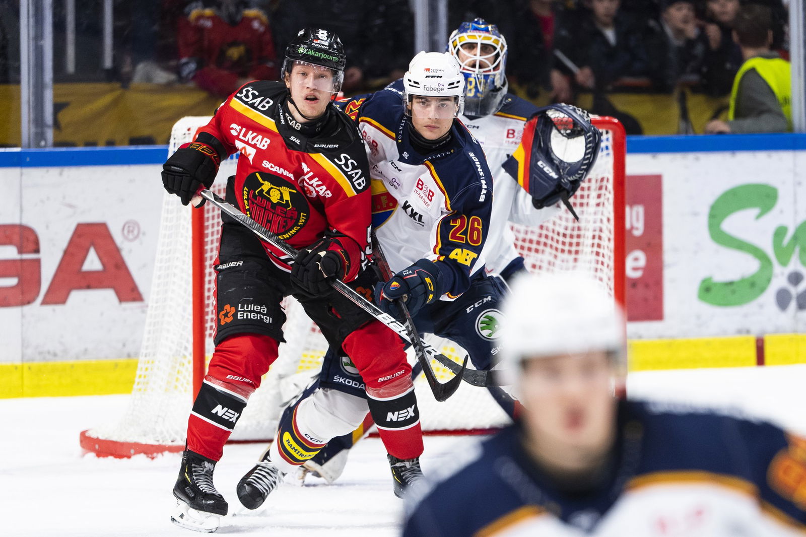 Brännstam i Djurgårdsdresen mot Luleå.