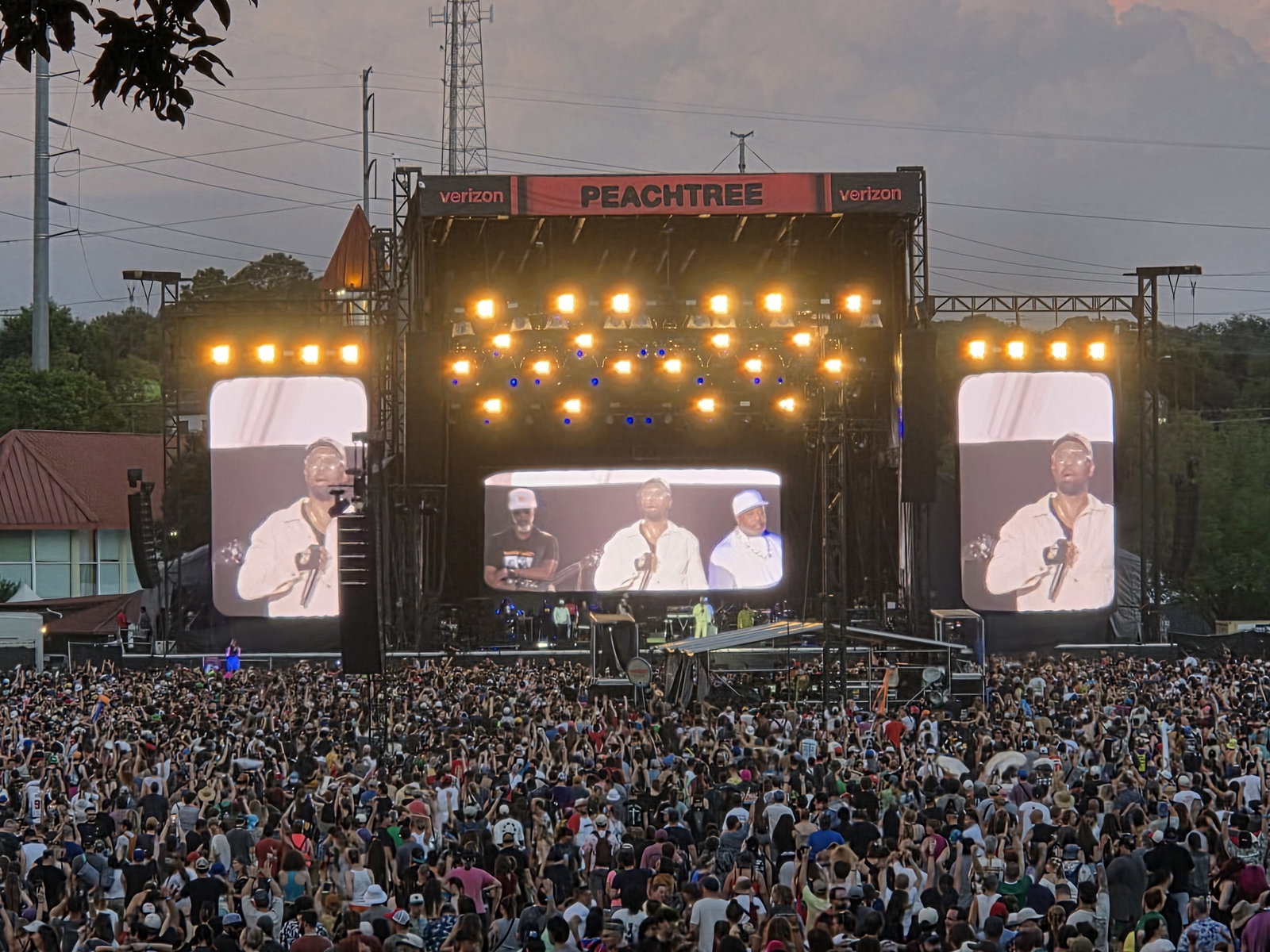 Wu-Tang Clan performs at the Peachtree stage of Shaky Knees on Sunday.