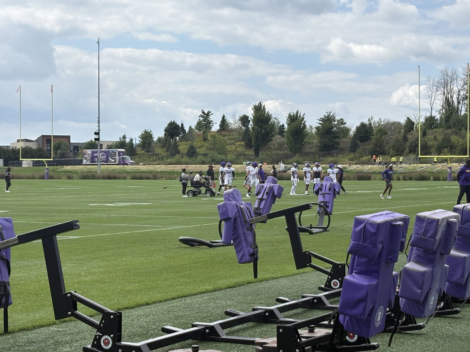 Minnesota Vikings safety Jamal Adams is attending training camp practice today.