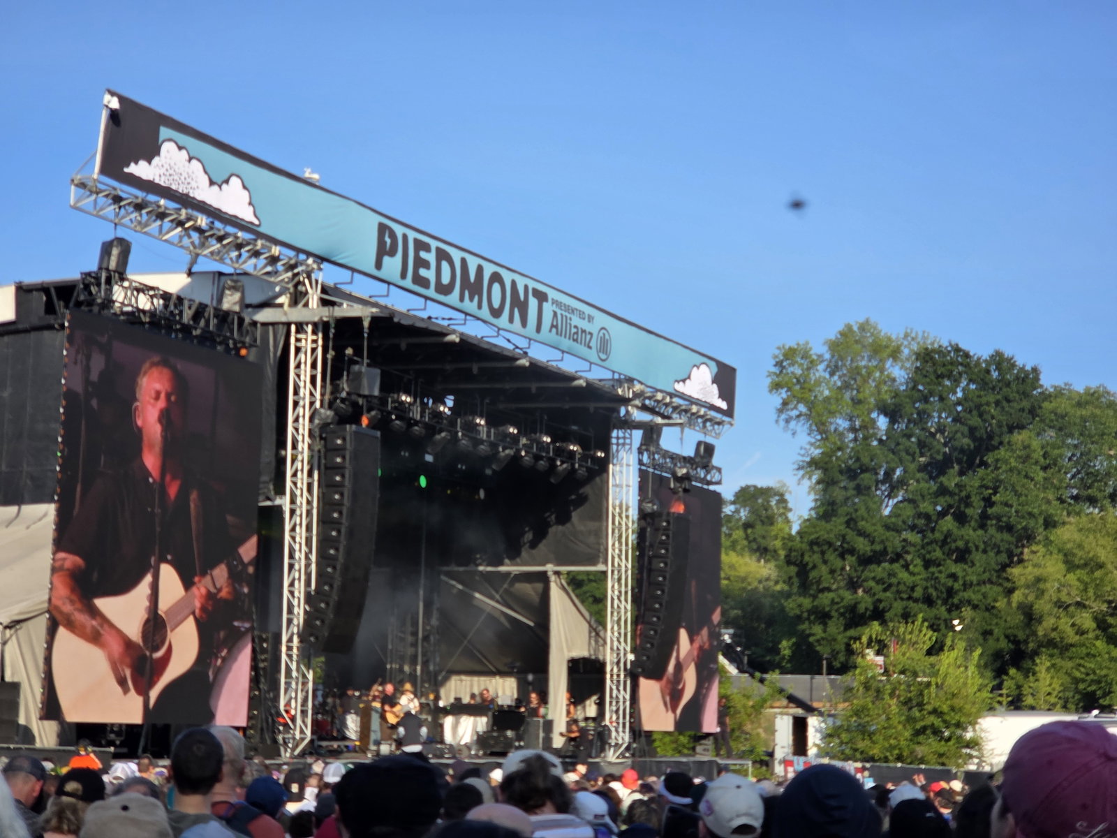 Modest Mouse performs at the Piedmont stage on Sunday.