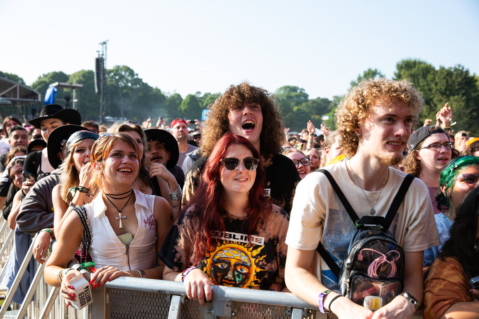 Crowds gather at Piedmont Park for the first day of the Shaky Knees music festival on Friday, Sept. 19, 2025, in Atlanta.
