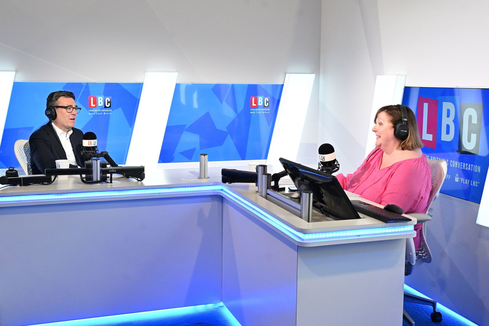 Andy Burnham with Shelagh Fogarty